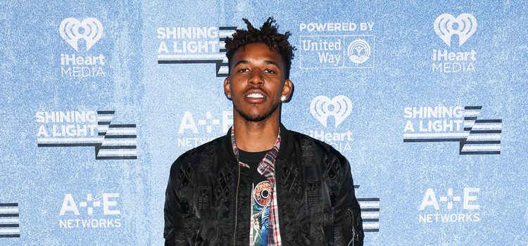 Nick Young en un concierto benéfico en Los Ángeles