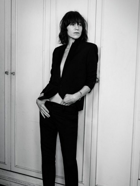 Charlotte Gainsbourg posando para Interview Magazine