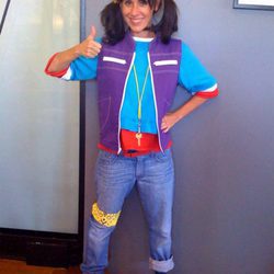 Soleil Moon Frye años después de Punky Brewster vestida del emblemático personaje