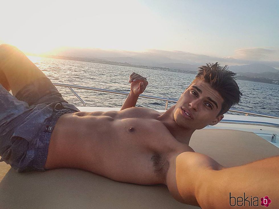 Javier Tudela de vacaciones