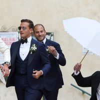 Davor Luksic llegando a su boda con Cristel Carrisi