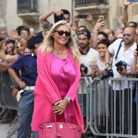 Mara Venier en la boda de Davor Luksic y Cristel Carrisi