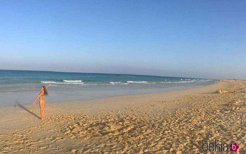 Yoli ('GH 15') de vacaciones en Fuerteventura