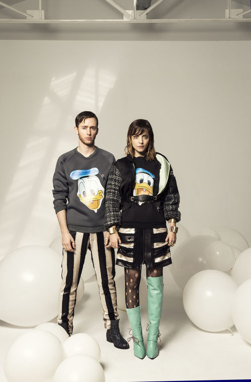 Leticia Dolera y Pablo Rivero posando para Ana Locking otoño/invierno 2016/2017