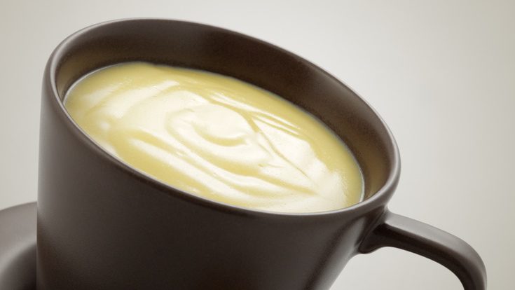 Receta de crema de chocolate blanco: postre de Navidad