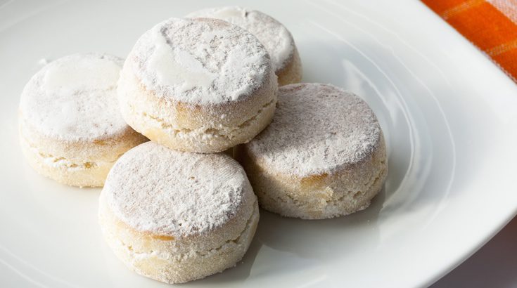 Receta de polvorón de Navidad