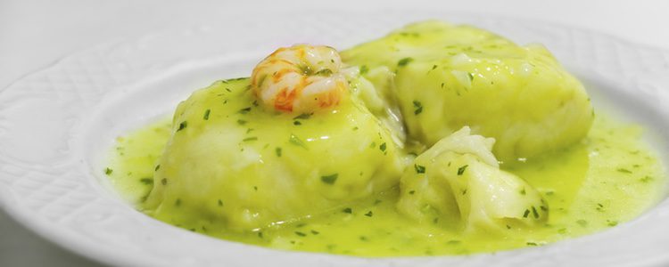 El congrio en salsa verde es muy vistoso