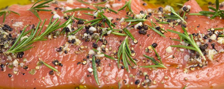 Receta de salmón marinado