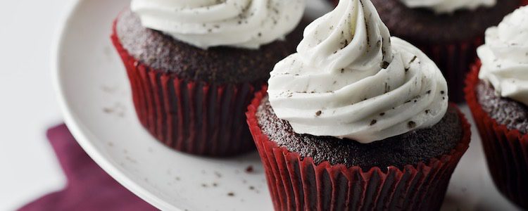 Cupcakes Red Velvet especiales para Navidad