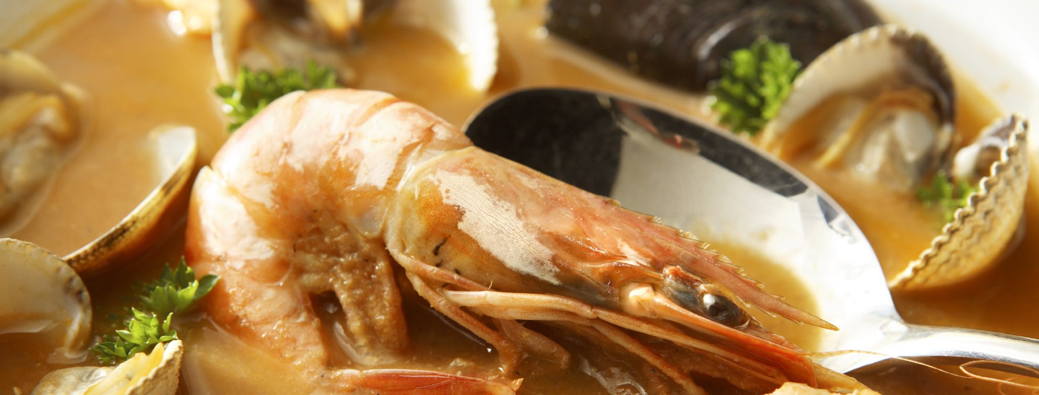 Plato navideño: Sopa de marisco