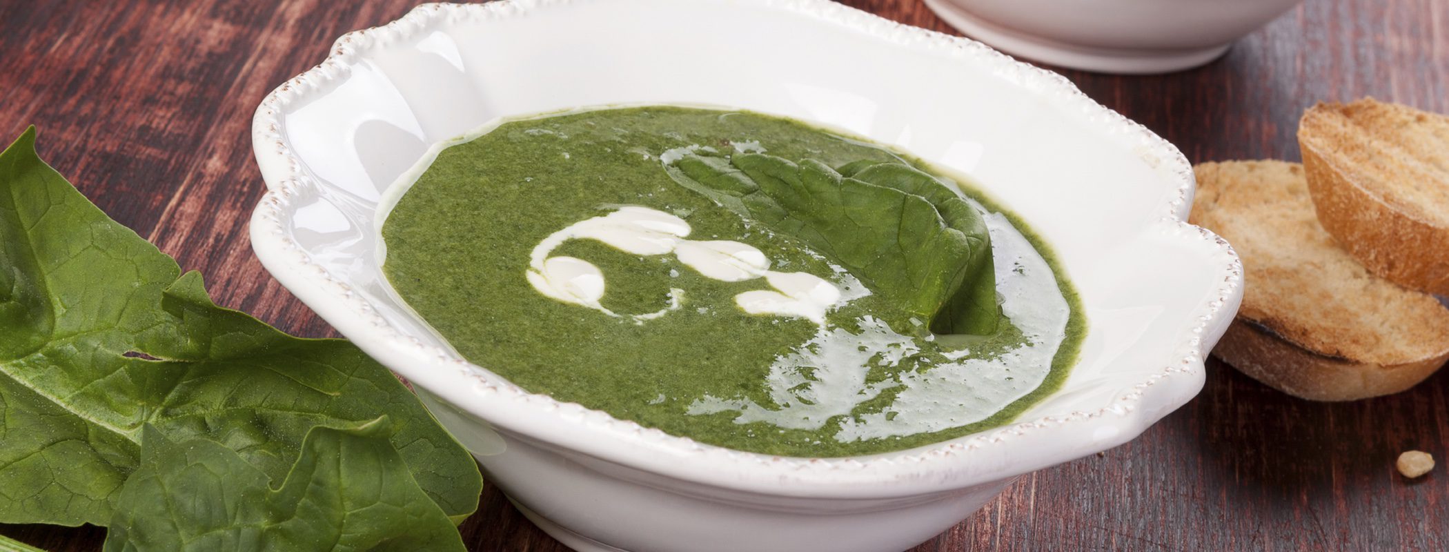 Entrantes de Navidad: Crema de espinacas y alcachofas