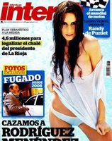 Interviú desnuda a Lauren Vickers, mujer del piloto Randy de Puniet