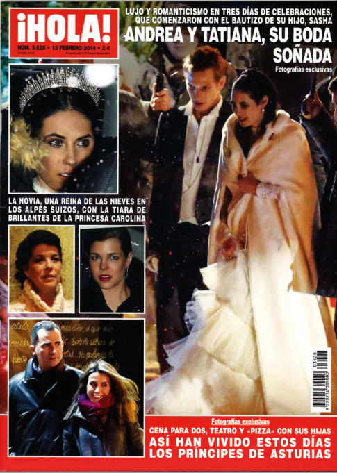La boda de Andrea Casiraghi y Tatiana Santo Domingo en ¡Hola!