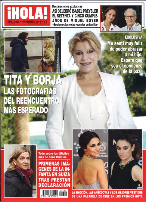 Las fotografías del reencuentro de Tita Cervera y Borja Thyssen en ¡Hola!