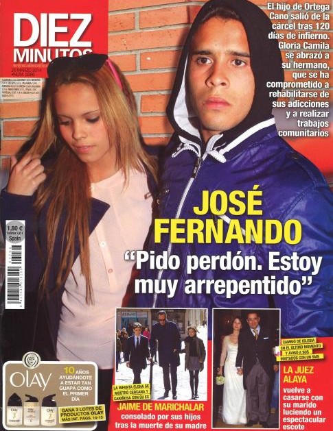 José Fernando, arrepentido en la portada de Diez Minutos