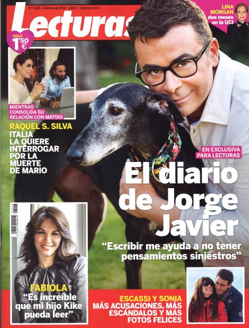 Lecturas descubre el diario de Jorge Javier Vázquez