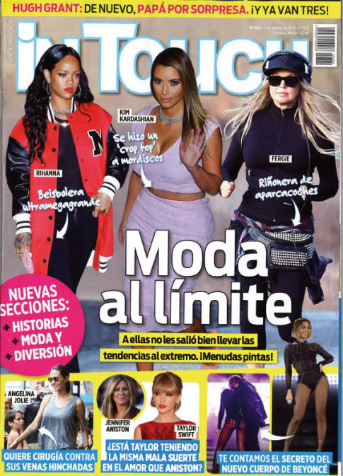 Moda al límite de las famosas en la portada de In Touch