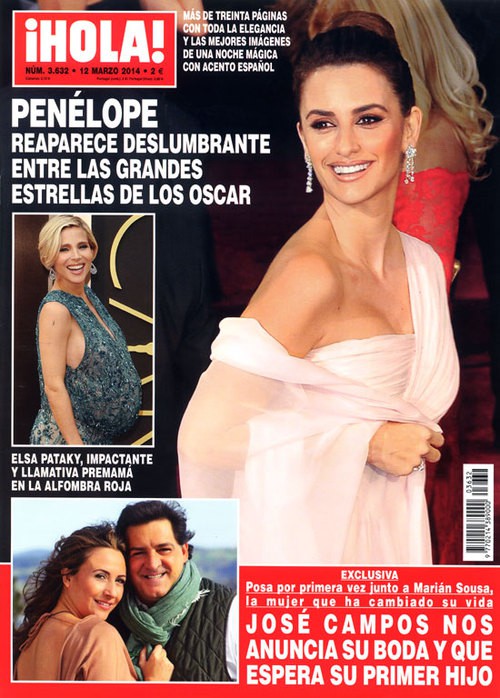 La reaparición de Penélope Cruz en los Oscar en ¡Hola!