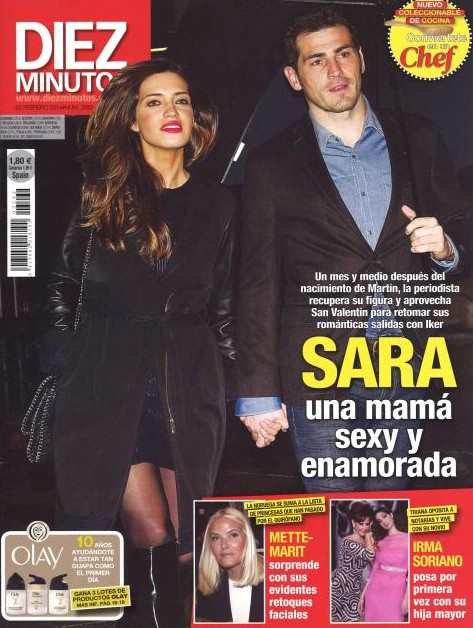 Sara Carbonero, una mamá sexy y enamorada en Diez Minutos