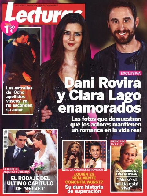 Dani Rovira y Clara Lago, enamorados en la portada de Lecturas