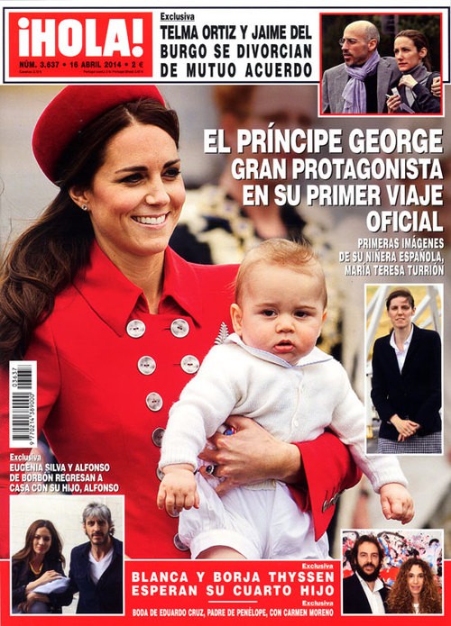 El Príncipe Jorge, gran protagonista en su primer viaje oficial en ¡Hola!