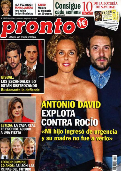 Antonio David explota contra Rocío Carrasco en Pronto