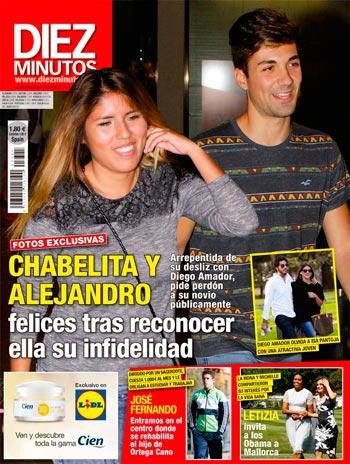 La feliz reaparición de Chabelita y Alejandro tras superar su crisis en Diez Minutos