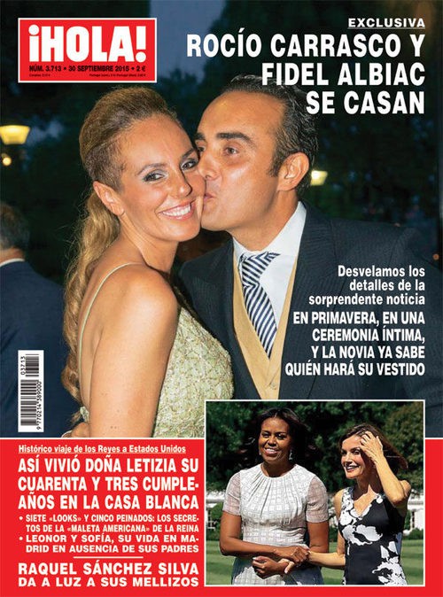 ¡Hola! desvela la boda de Rocío Carrasco y Fidel Albiac