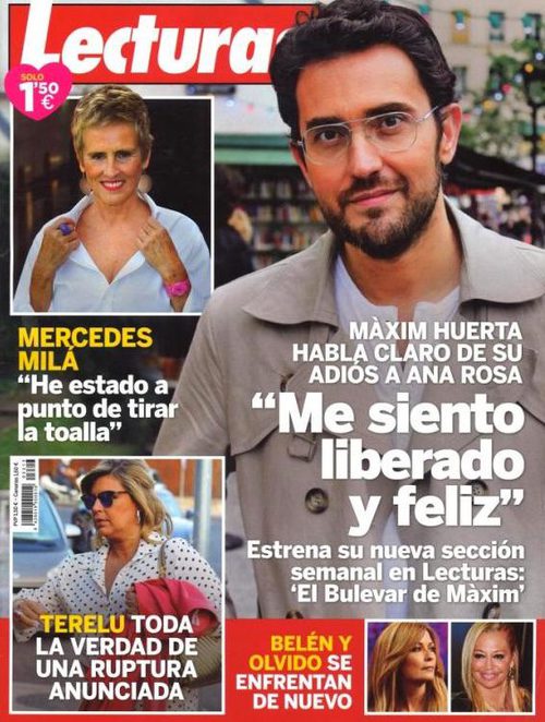 La liberación de Màxim Huerta tras dejar la televisión en Lecturas