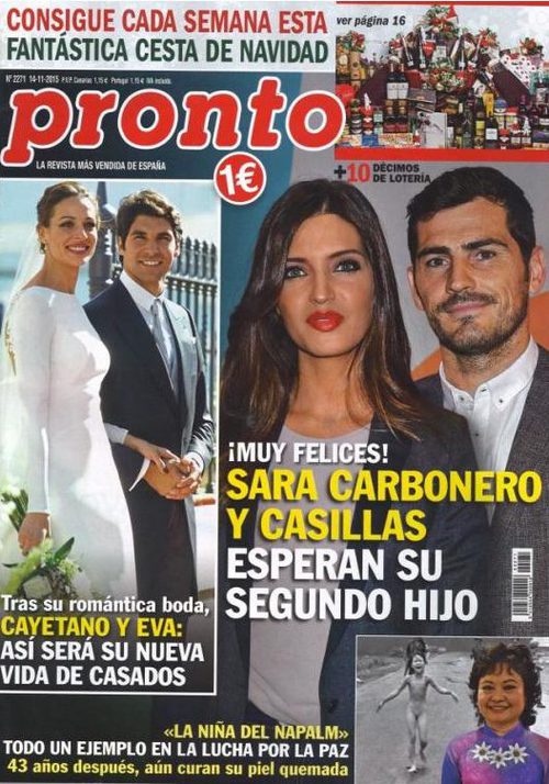 Sara Carbonero y Casillas esperan su segundo hijo en la revista Pronto