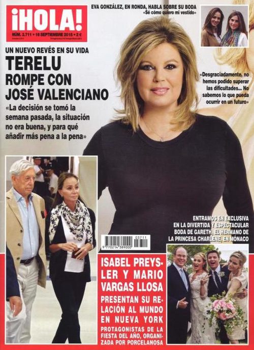 Terelu Campos habla de su ruptura con José Valenciano en ¡Hola!