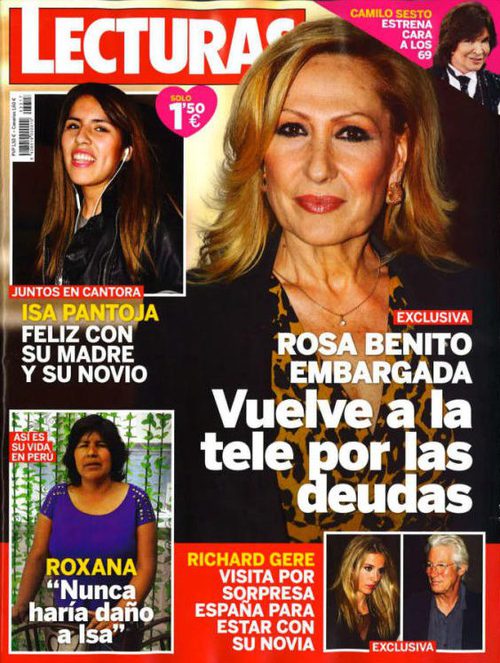 La vuelta de Rosa Benito para saldar sus deudas en Lecturas