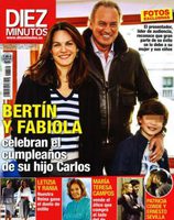 Bertín Osborne y Fabiola Martínez celebran el cumpleaños de su hijo Carlos en Diez Minutos