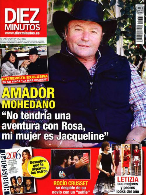 Amador Mohedano habla de las mujeres de su vida en Diez Minutos