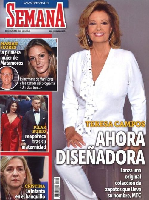 El debut de María Teresa Campos como diseñadora en Semana