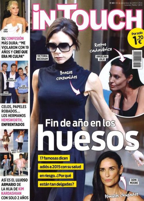 Fin de año en los huesos en la revista In Touch