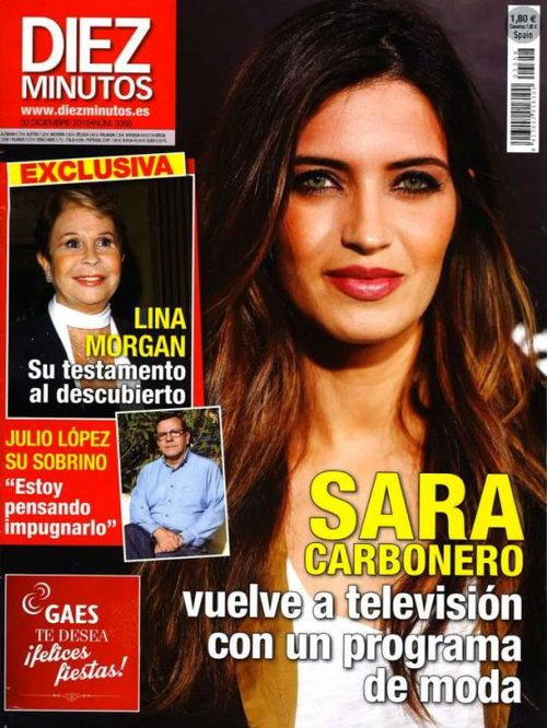 Sara Carbonero en la portada de Diez Minutos