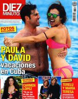 Las vacaciones de Paula Echevarría y David Bustamante en Diez Minutos