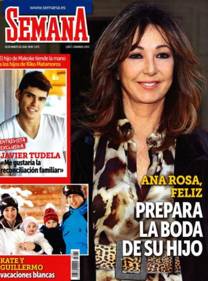 Ana Rosa Quintana, feliz en la portada de Semana