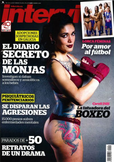 Caroli Dilli se desnuda en la portada de Interviú