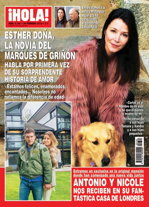 Esther Doña, la novia del Marques de Griñón, en la portada de ¡Hola!
