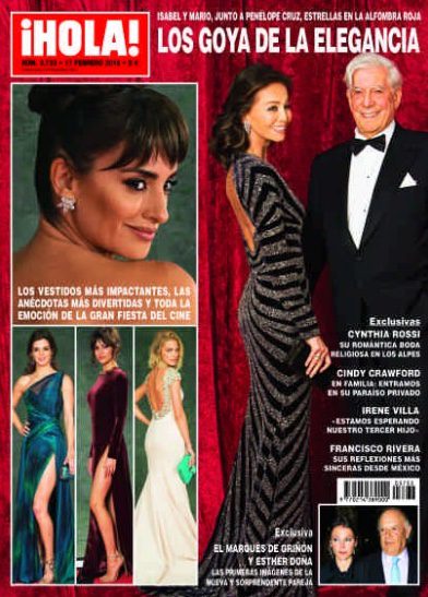 Los Goya de la elegancia en la portada de ¡Hola!