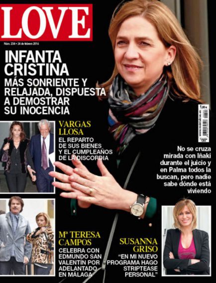 La Infanta Cristina más sonriente y relajada en Love