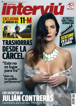 Interviú desnuda a Miriam Blanco, la ex de Julián Contreras