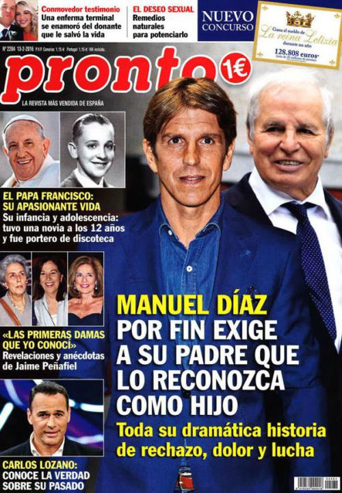 Manuel Díaz exige a su padre que lo reconozca en Pronto