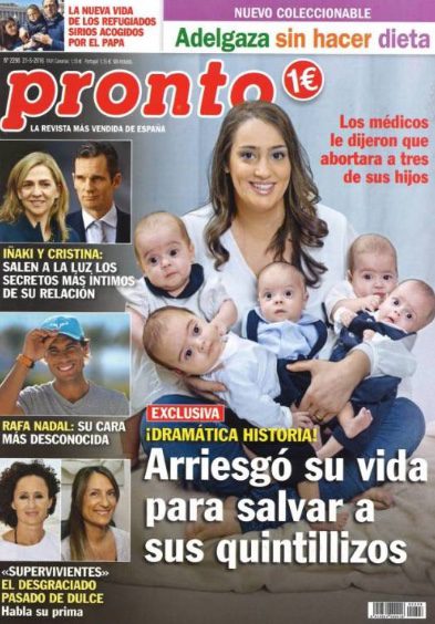 La historia de una mujer que arriesgó su vida para salvar a sus quintillizos en Pronto
