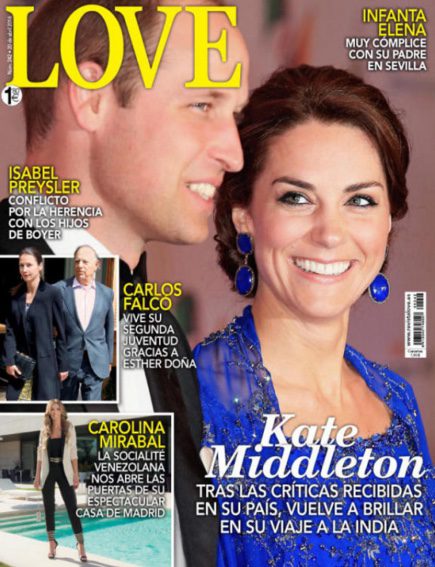 Kate Middleton, muy sonriente, protagonista de la portada de Love