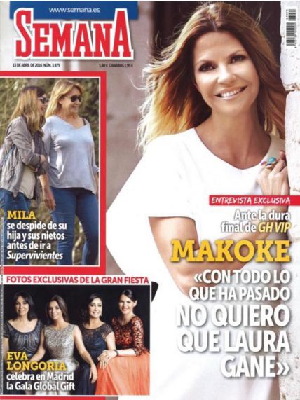 Makoke ante la dura final de 'GH VIP' en la revista Semana