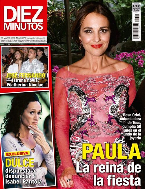 Paula Echevarría, la reina de la fiesta en Diez Minutos