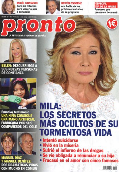 Los secretos más ocultos de la tormentosa vida de Mila Ximénez en Pronto